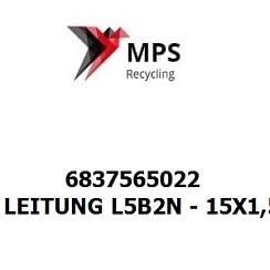 6837565022 Terex|Fuchs LEITUNG L5B2N - 15X1,5X1688 - EN 10305-4 - E235 - VERZINKT - OPTIONEN 5 UND 8 - VOSSFORM