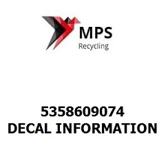 5358609074 Terex|Fuchs DECAL INFORMATION