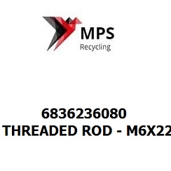 6836236080 Terex|Fuchs THREADED ROD - M6X225 - DIN 976-1 - 8.8 - VERZINKT