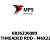 6836236080 Terex|Fuchs THREADED ROD - M6X225 - DIN 976-1 - 8.8 - VERZINKT