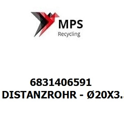 6831406591 Terex|Fuchs DISTANZROHR - Ø20X3.5X11 - EN 10305-4 - E235+N - VERZINKT