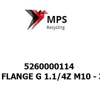 5260000114 Terex|Fuchs FLANGE G 1.1/4Z M10 - 3000 PSI - ISO 6162