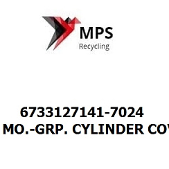 6733127141-7024 Terex|Fuchs MO.-GRP. CYLINDER COVER GRAPHITGRAU