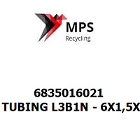 6835016021 Terex|Fuchs TUBING L3B1N - 6X1,5X612 - EN 10305-4 - X5CRNI18-10 - OPTIONEN 5 UND 8