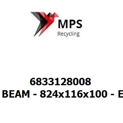 6833128008 Terex|Fuchs BEAM - 824x116x100 - EN 10025-2 - S355J2C+N INTLACK1