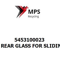 5453100023 Terex|Fuchs REAR GLASS FOR SLIDING WINDOW-TINTED