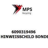 6090319496 Terex|Fuchs HINWEISSCHILD SONDERSTEUERUNG - 210X297 - PVC-GT-SS