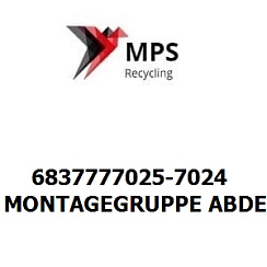 6837777025-7024 Terex|Fuchs MONTAGEGRUPPE ABDECKUNG KEILRIEMEN KOMPLETT GRAPHITGRAU