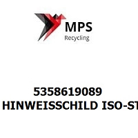 5358619089 Terex|Fuchs HINWEISSCHILD ISO-STEUERUNG JOYSTICK LENKEN/FAHREN - 210X297 - PVC-GT-SS