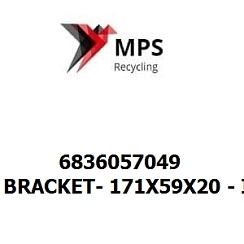 6836057049 Terex|Fuchs BRACKET- 171X59X20 - ISO 10025-2 - S235JR+N - VERZINKT