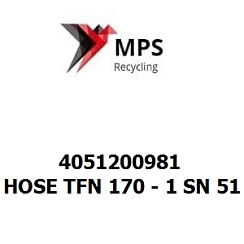 4051200981 Terex|Fuchs HOSE TFN 170 - 1 SN 51 R90(11/4")R(2") - 2000 - 40 BAR