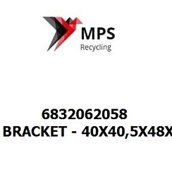 6832062058 Terex|Fuchs BRACKET - 40X40,5X48X5 - EN 10025-2 - S355J2+N - VERZINKT