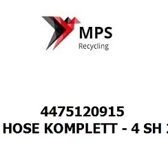 4475120915 Terex|Fuchs HOSE KOMPLETT - 4 SH 25 S(1")P90(30) - 1200 - 380 BAR