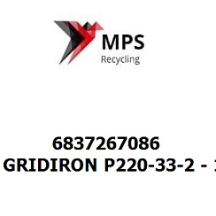 6837267086 Terex|Fuchs GRIDIRON P220-33-2 - 1720X635X20 - EN 10025-2 - S235JR+N - VERZINKT