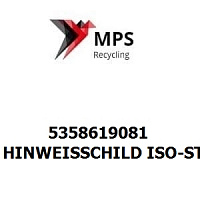 5358619081 Terex|Fuchs HINWEISSCHILD ISO-STEUERUNG  - 210X297 - PVC-GT-SS