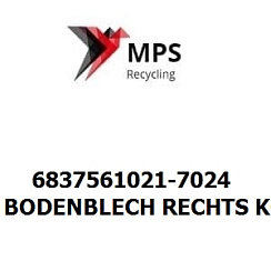 6837561021-7024 Terex|Fuchs BODENBLECH RECHTS KOMPLETT GRAPHITGRAU