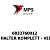 6833760012 Terex|Fuchs HALTER KOMPLETT - VERZINKT
