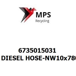 6735015031 Terex|Fuchs DIESEL HOSE-NW10x780