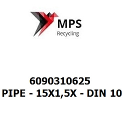 6090310625 Terex|Fuchs PIPE - 15X1,5X - DIN 10305-4 - E235+N - VERZINKT - OPTIONEN 5 UND 8 - VOSSFORM
