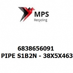 6838656091 Terex|Fuchs PIPE S1B2N - 38X5X4633 - EN 10305-4 - E355+N - VERZINKT - OPTIONEN 5 UND 8 - VOSSFORM