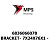 6836066078 Terex|Fuchs BRACKET- 7X24X76X1 - EN 10130 - DC01 - B - G - Fe//ZnFe//Cn//T0