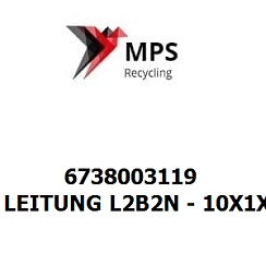 6738003119 Terex|Fuchs LEITUNG L2B2N - 10X1X2860 - EN 10305-4 - E235+N - VERZINKT - OPTIONEN 5 UND 8 - VOSSFORM