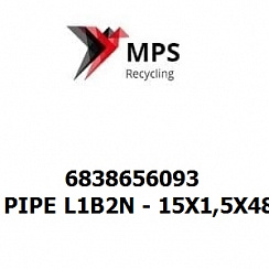 6838656093 Terex|Fuchs PIPE L1B2N - 15X1,5X4882 - EN 10305-4 - E235+N - VERZINKT - OPTIONEN 5 UND 8 - VOSSFORM