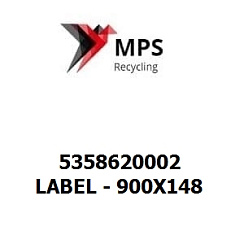 5358620002 Terex|Fuchs LABEL - 900X148