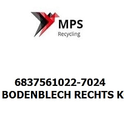 6837561022-7024 Terex|Fuchs BODENBLECH RECHTS KOMPLETT GRAPHITGRAU