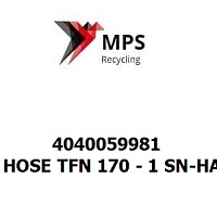 4040059981 Terex|Fuchs HOSE TFN 170 - 1 SN-HANSAFLEX 38 N45S(42)D(42) - 590 - 50 BAR