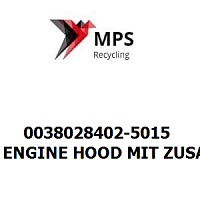 0038028402-5015 Terex|Fuchs ENGINE HOOD MIT ZUSATZHAUBE MHL320 HFM -HIMMELBLAU