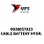 0038057033 Terex|Fuchs CABLE BATTERY HYDR.