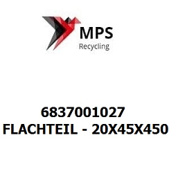 6837001027 Terex|Fuchs FLACHTEIL - 20X45X450 - EN 10025-2 - S355J2+N