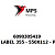 6090305419 Terex|Fuchs LABEL 355 - 550X112 - PVC-FOLIE WEISSALUMINIUM