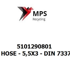 5101290801 Terex|Fuchs HOSE - 5,5X3 - DIN 73379-1 - FPM/AEM/AR/AEM