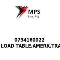 0734160022 Terex|Fuchs LOAD TABLE.AMERK.TRAGL.LE12,6M PVC TRANSPARENT,210X297
