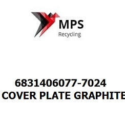 6831406077-7024 Terex|Fuchs COVER PLATE GRAPHITE GREY