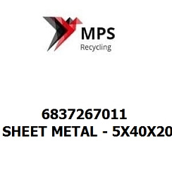 6837267011 Terex|Fuchs SHEET METAL - 5X40X200 - EN 10025-2 - S355J2+N - VERZINKT