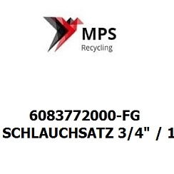6083772000-FG Terex|Fuchs SCHLAUCHSATZ 3/4" / 1/2" MIT SV-KUPPLUNGEN FUER FUCHS-GREIFER