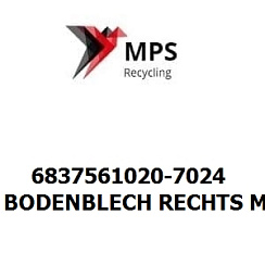 6837561020-7024 Terex|Fuchs BODENBLECH RECHTS MITTE KOMPLETT GRAPHITGRAU