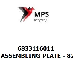 6833116011 Terex|Fuchs ASSEMBLING PLATE - 826X8X50 - EN 10025-2 - S235JR+N INTLACK2